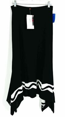 Roni Rabl Size S Black/White Print Knit NEW Designer Skirt